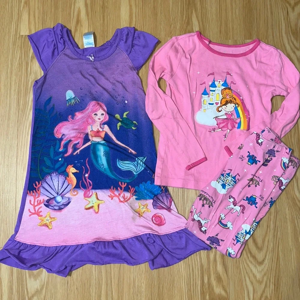 Lot of 2 Children’s Place PJs/Nightgown, Size 6